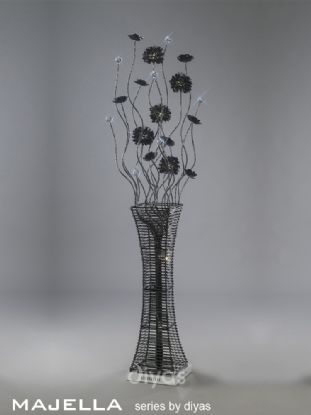 Majella Aluminium Crystal Floor Lamps Diyas Home Modern Crystal Floor Lamps Majella Aluminium Crystal Floor Lamps Diyas Home Modern Crystal Floor Lamps